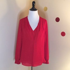ELLE red Blouse